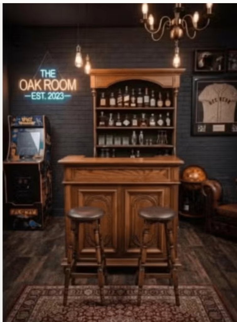 bar eik mancave, Huis en Inrichting, Ophalen, Gebruikt