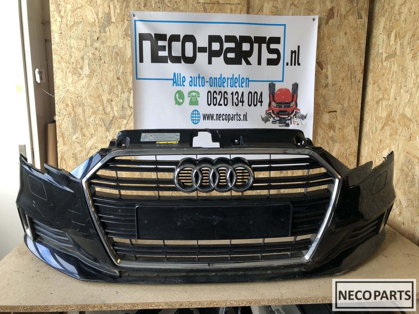 Audi A3 8v 8v3 facelift Bumper grill compleet origineel, Ophalen, Gebruikt, -, Voor