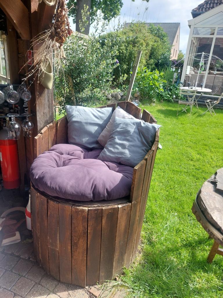 Haspel hout zetel, Ophalen