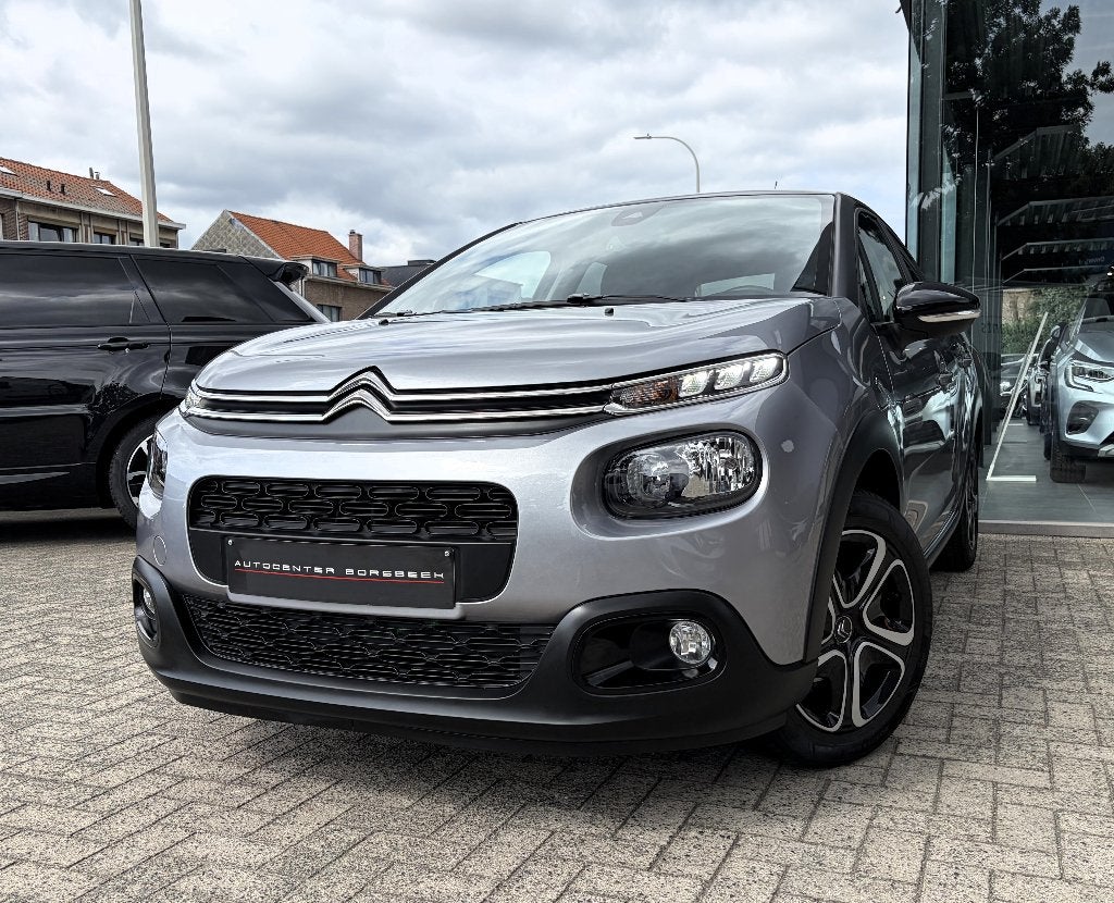 Citroën C3 1.2i - CARPLAY - 24.576 KM!!, Autos, Argent ou Gris, Achat, Euro 6, Entreprise