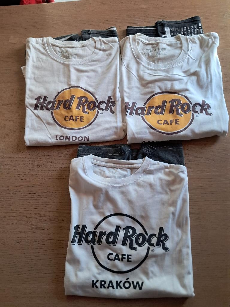 Lot de 3 t-shirts Hard Rock Cafe, Vêtements | Hommes, T-shirts, Porté, Taille 56/58 (XL), Blanc, Envoi