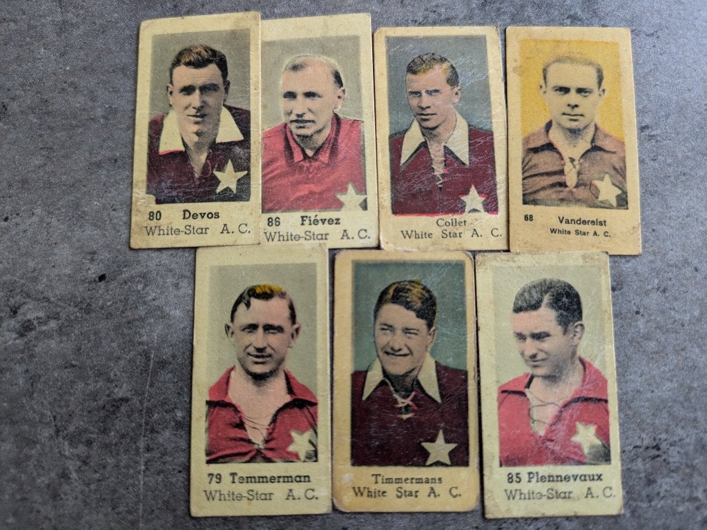 Billets en tirage rare FOOTBALL WHITE STAR 1937 7x, Envoi
