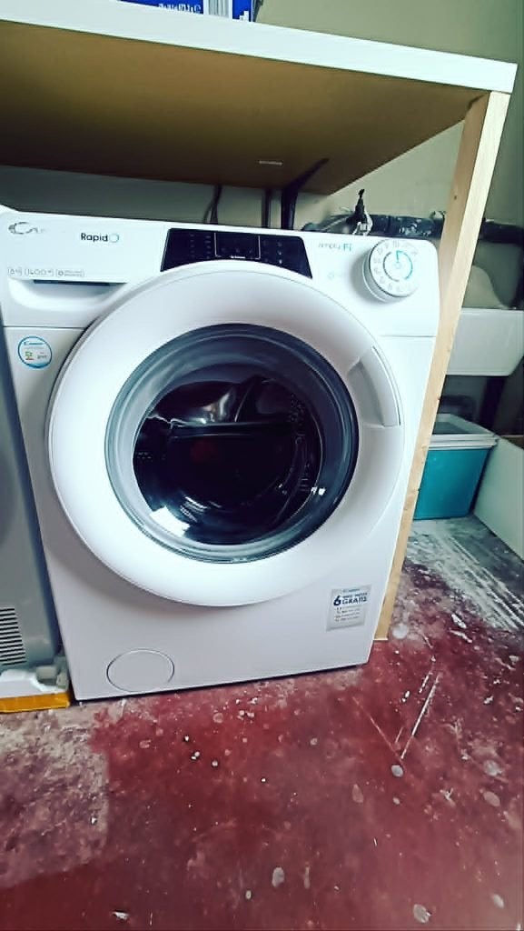 Wasmachine (Candy), Elektronische apparatuur, Wasmachines, Ophalen, Gebruikt, Energieklasse A of zuiniger, 85 tot 90 cm