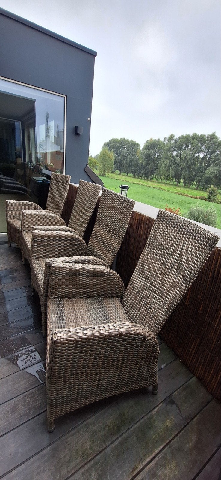 Verstelbare tuinstoelen Le Sud Verona kleur zand/grijs, Tuin en Terras, Ophalen