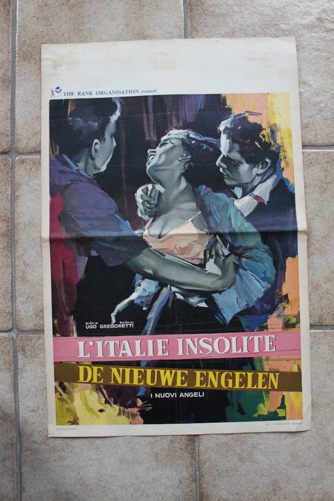 filmaffiche I Nuovi Angeli 1962 filmposter, Rechthoekig Staand, Ophalen of Verzenden, Zo goed als nieuw, A1 t/m A3