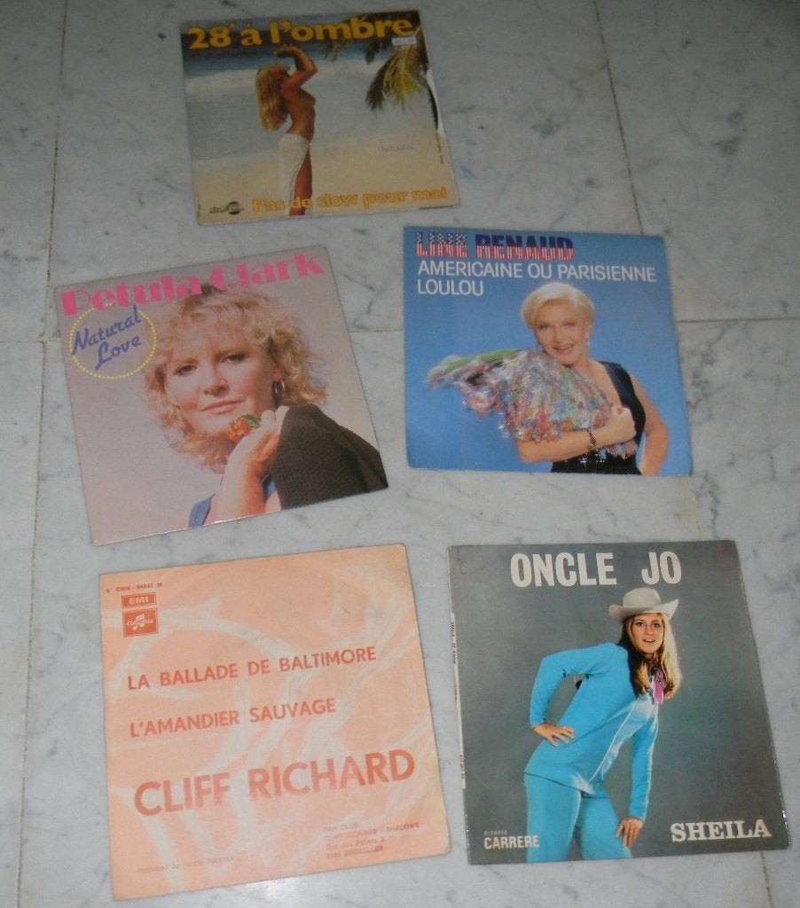 45 Tours chanson française (5), Cd's en Dvd's, Vinyl | Overige Vinyl, Ophalen of Verzenden