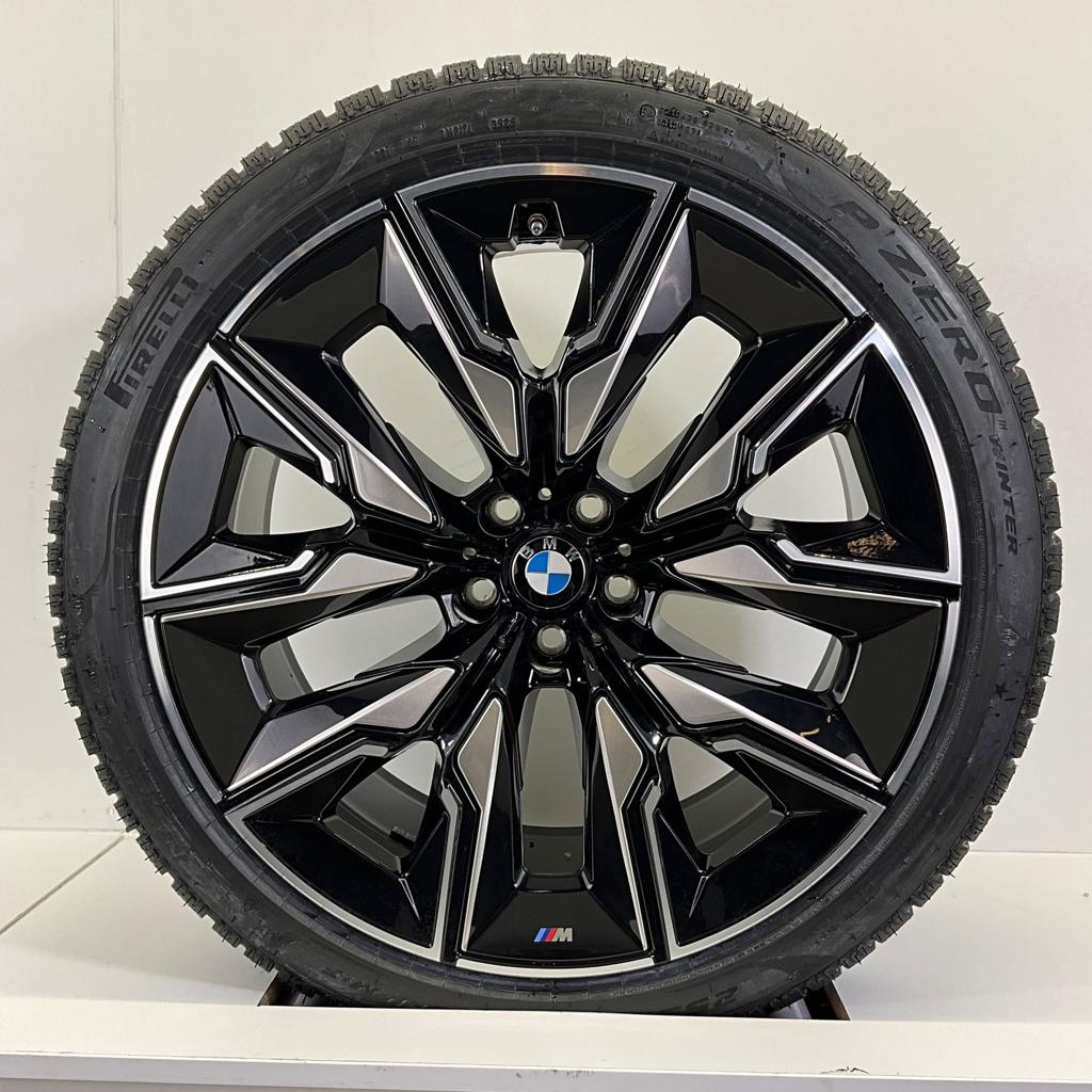 NIEUW BMW 7 SERIE G70 I7 X3 G45 BREEDSET VELGEN + WINTERBAND, Neuf, Pneus et Jantes, Pneus hiver, 255 mm