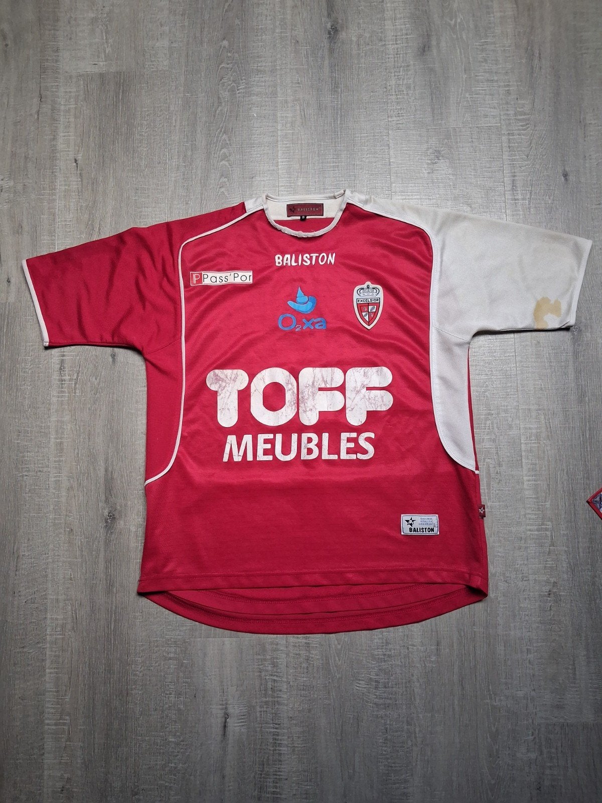 Getekend shirt van Royal Excelsior de Mouscron - S, Maat S, Ophalen, Gebruikt, Shirt