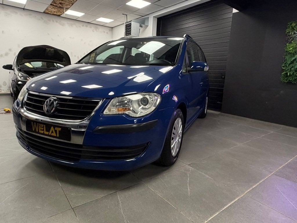 VW TOURAN 7 PLAATS 173.000 KM BENZINE BLANCO GEKEURD, Autos, Bluetooth, Entreprise, 102 kW, Boîte manuelle