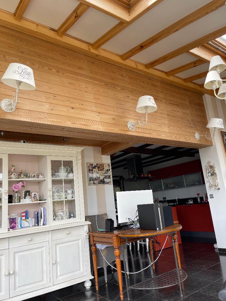 4 Appliques en fer forgé blanc, style cottage, Enlèvement, Comme neuf, Métal, Cottage