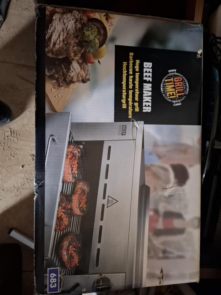te koop beefmaker op gas nieuw in de doos met pizza steen, Enlèvement, Neuf, dans son emballage, Fours, Fours à micro-ondes et Fours à vapeur