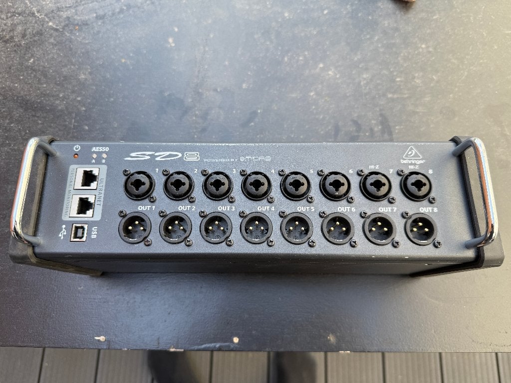 Behringer SD8 – Digitale Stagebox (8 Midas Preamps / AES50), Audio, Tv en Foto, Professionele apparaten, Ophalen, Gebruikt, Audio