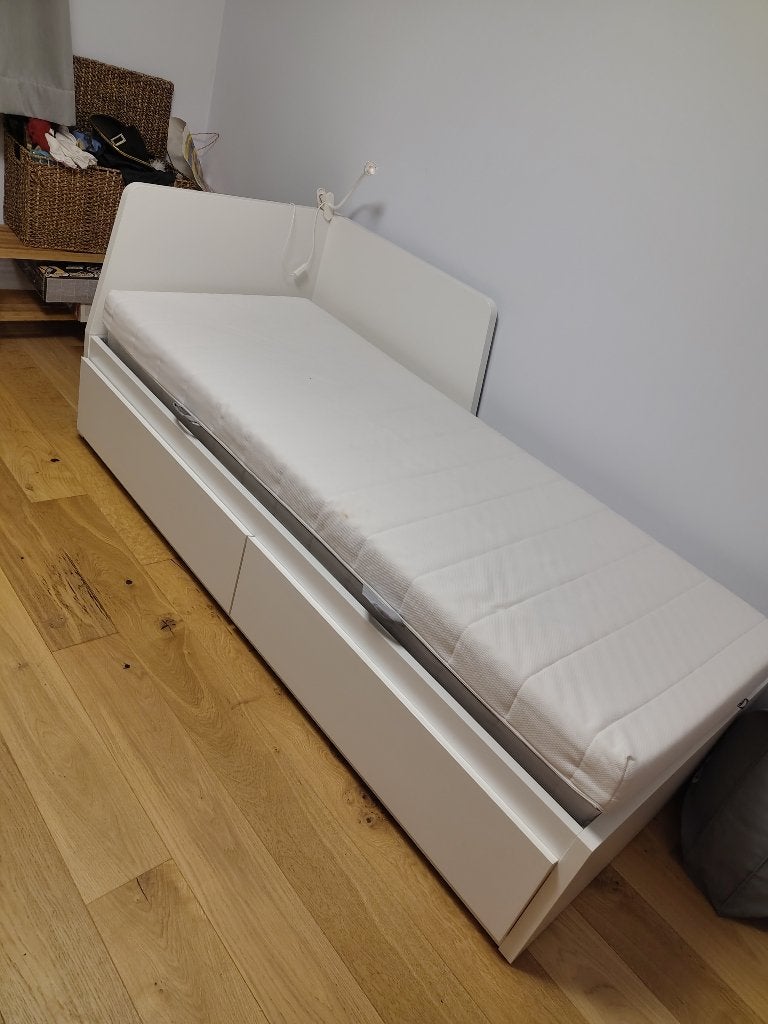 Lit banquette Ikea fleke extensible avec matelas (x2), Maison & Meubles, Banquette extensible, Comme neuf, 200 cm, Deux personnes