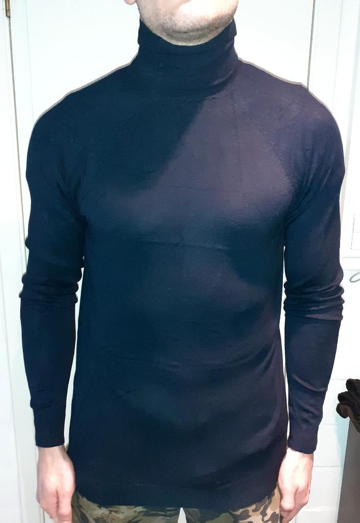 trui heren zwart Zara S, Enlèvement ou Envoi, Neuf, Taille 46 (S) ou plus petite, Bleu