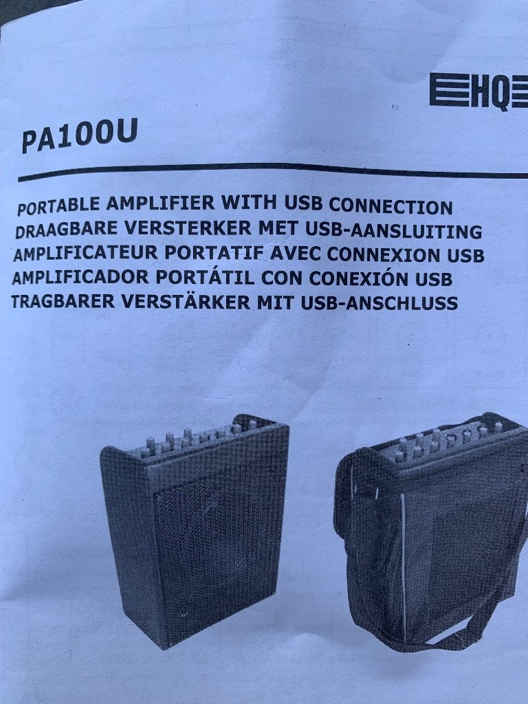 Draagbare versterker, Muziek en Instrumenten, Ophalen, Zo goed als nieuw, Minder dan 50 watt