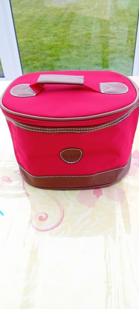 Vanity rouge et brun 21 x 15 x 15 cm, Enlèvement ou Envoi, Neuf, Rouge, Softcase