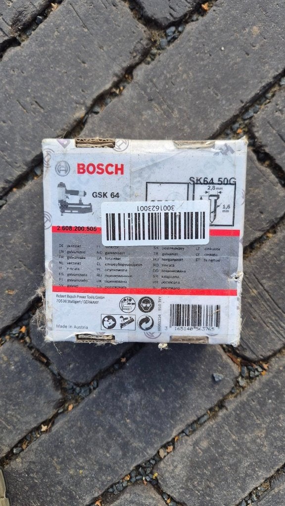 nagels voor tacker Bosch GSK 64, Ophalen, Nieuw, Bosch