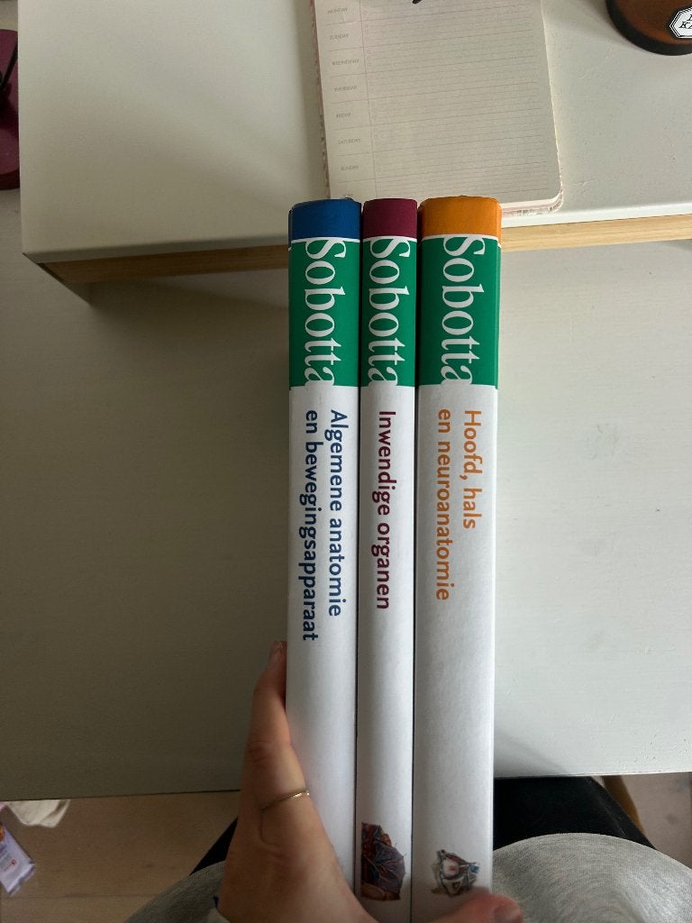 Sobotta 3 delen, Medisch, Complete serie, Ophalen of Verzenden, Zo goed als nieuw