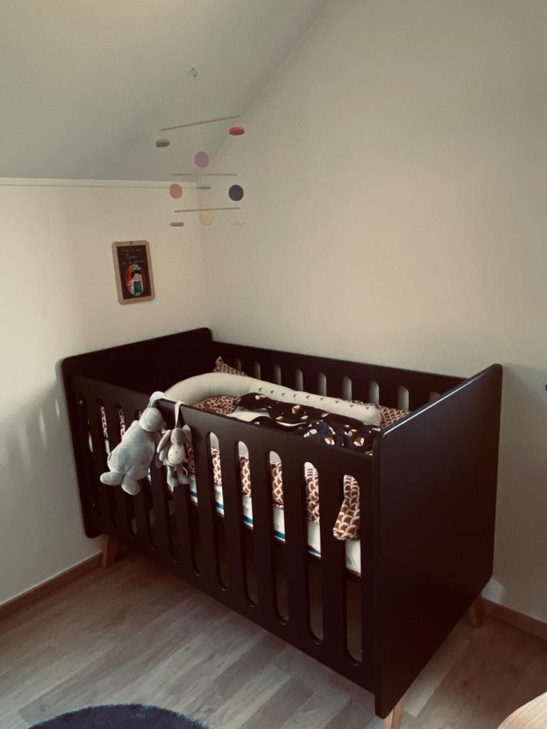 Chambre bébé Périclès "style black" 3 pièces, Huis en Inrichting, Woonaccessoires | Kisten, Zo goed als nieuw, 75 cm of meer, 125 cm of meer