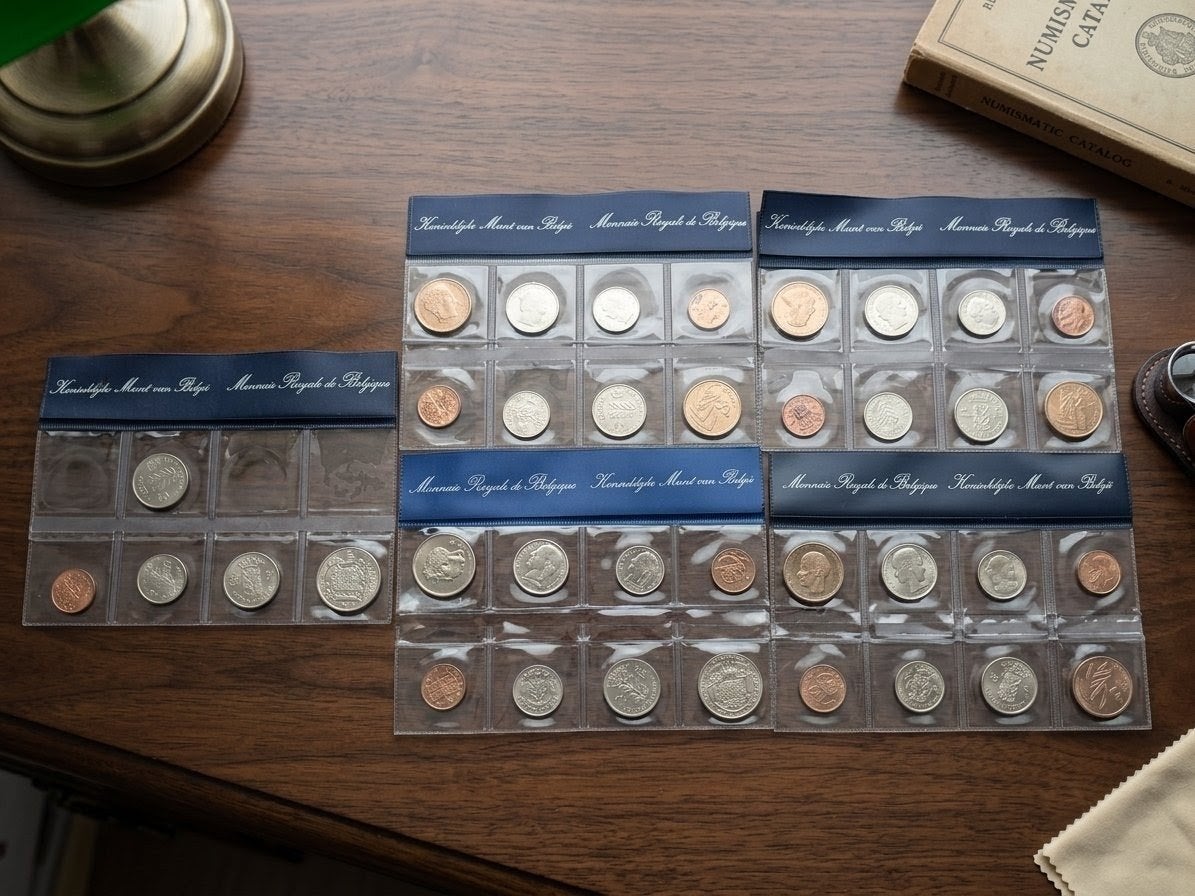lot 5 sets officiels pièces de la Monnaie Royale de Belgique, Enlèvement ou Envoi