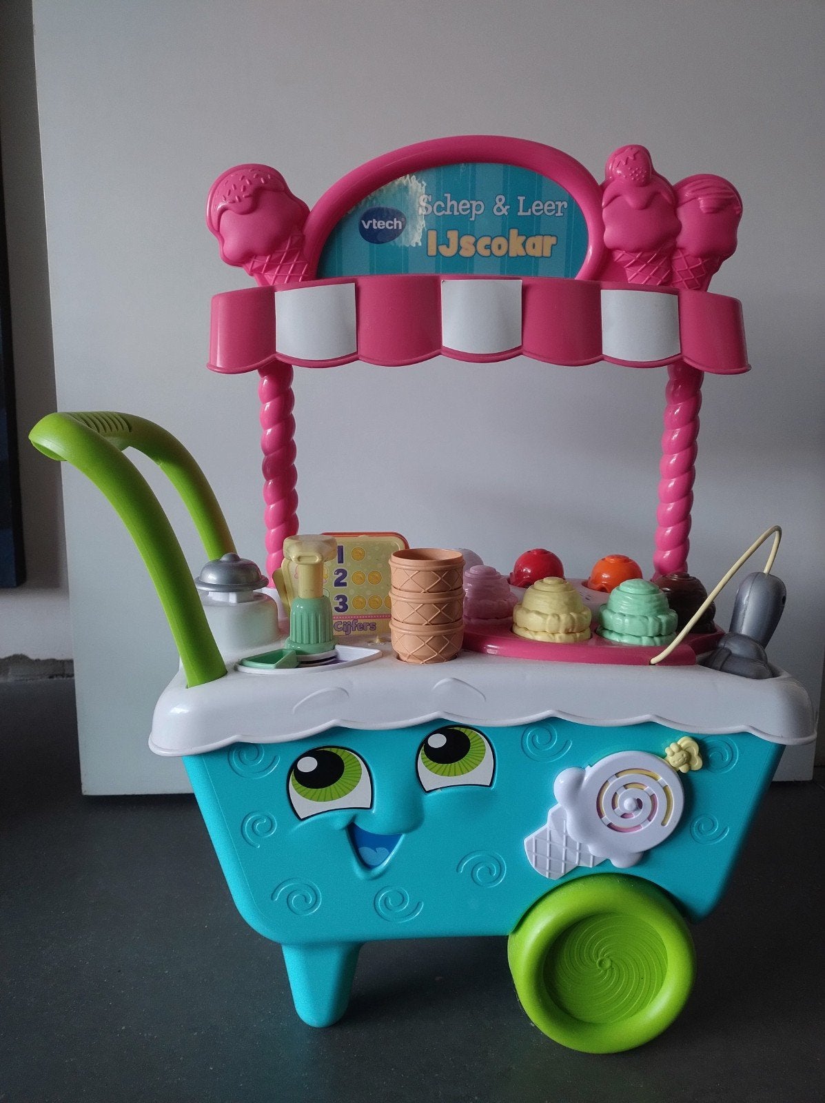 Vtech schep en leer ijscokar, Ophalen, Zo goed als nieuw