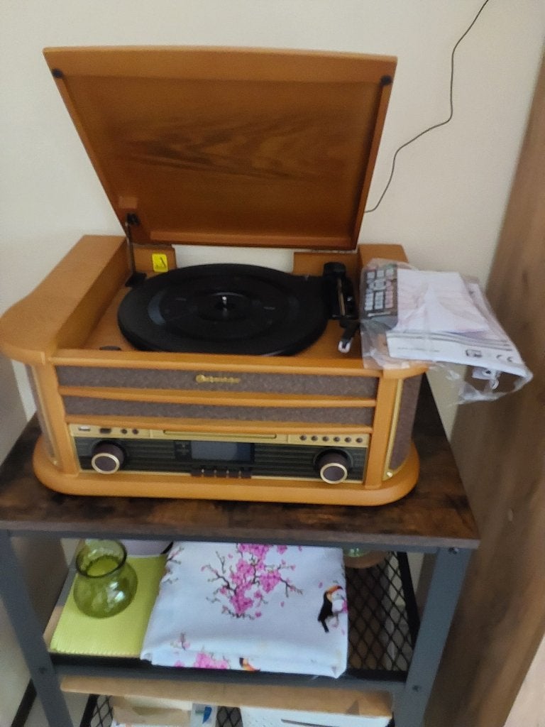 Retro radio met platen speler, Enlèvement, Comme neuf