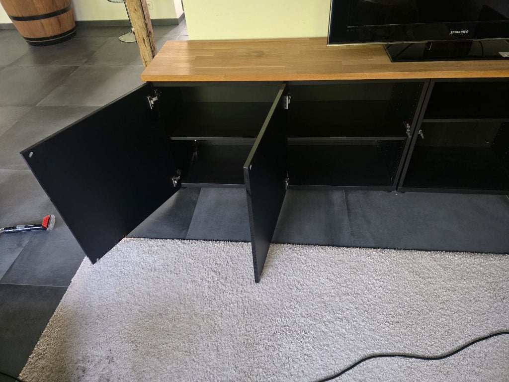 tv meubel, Huis en Inrichting, Kasten |Televisiemeubels, Ophalen, Overige materialen, 100 tot 150 cm, Zo goed als nieuw