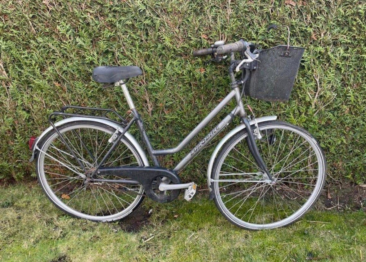 Damesfiets met mandje, Ophalen, Gebruikt, Velgrem, Overige merken