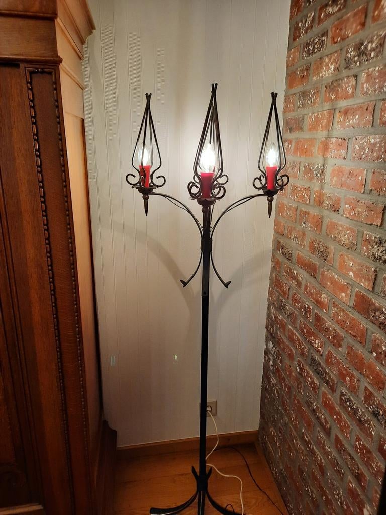 Vintage staanlamp., Antiek en Kunst, Antiek | Verlichting, Ophalen