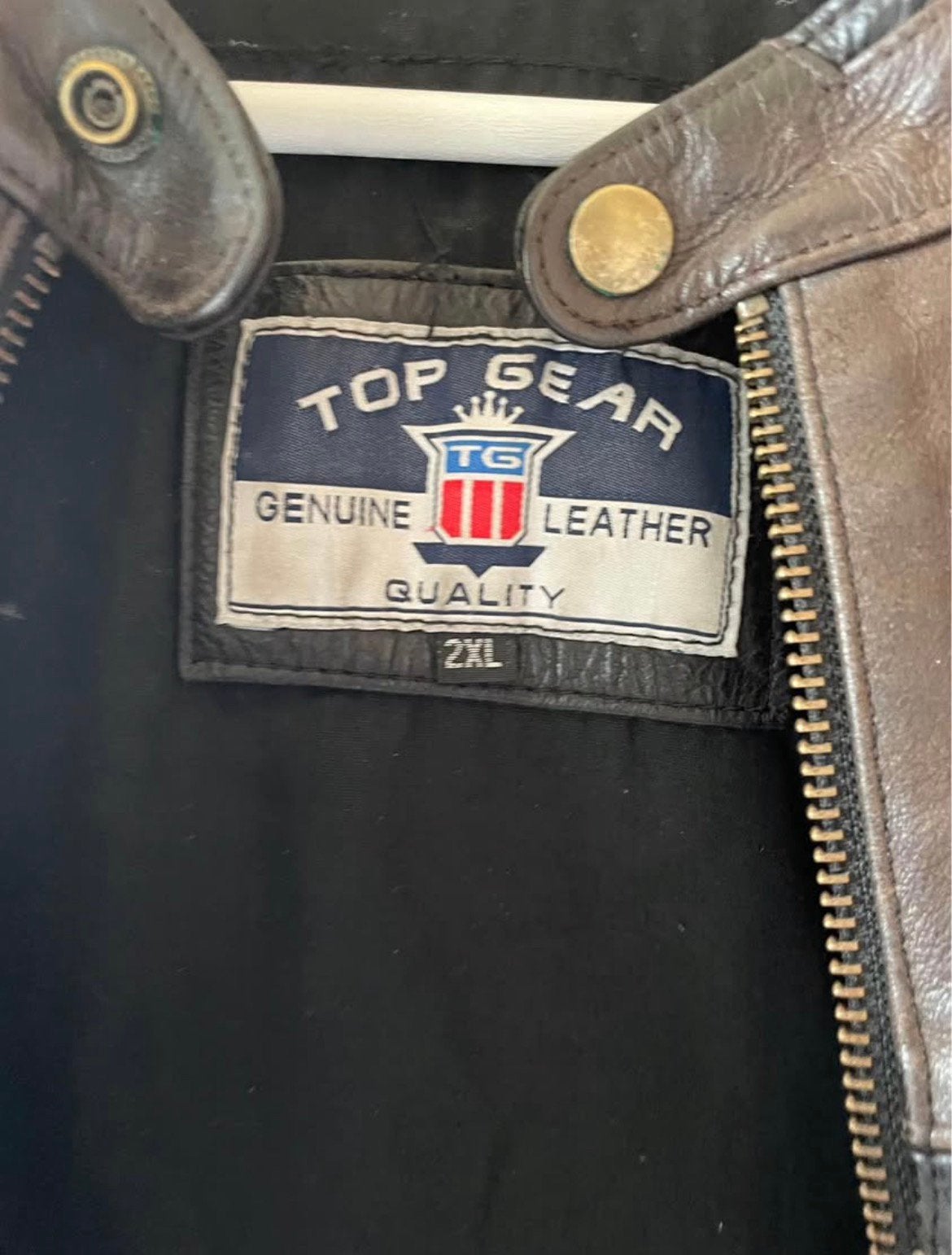 Lederen motor jas sturgis, Motoren, Ophalen, Tweedehands