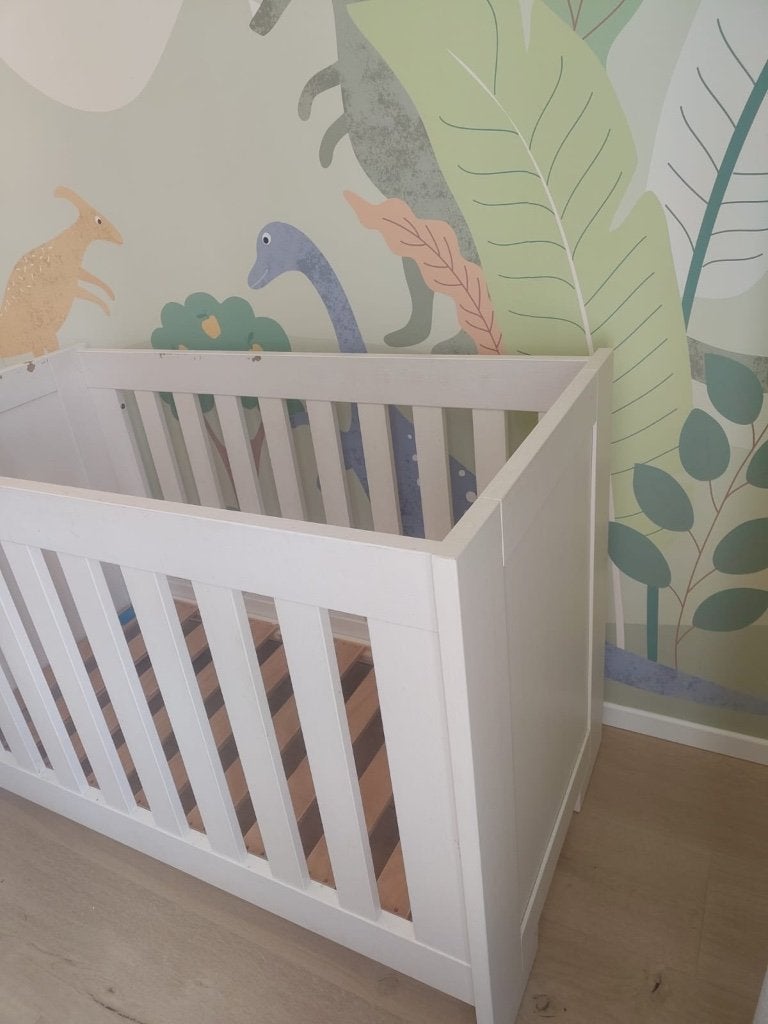 Babybed, Kinderen en Baby's, Ophalen, Gebruikt, Lattenbodem, Minder dan 140 cm