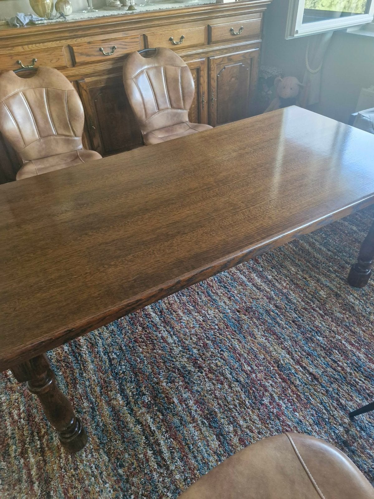 Tafel, Ophalen, Eikenhout, 50 tot 100 cm, Zo goed als nieuw