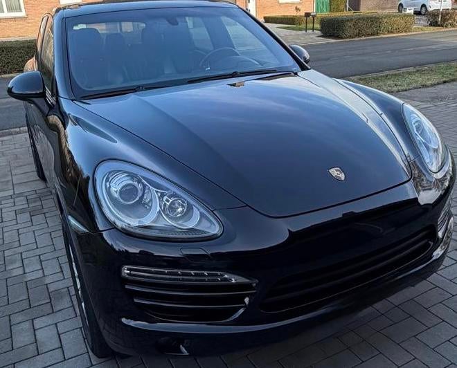 Porsche cayana, Auto's, Automaat, Zwart, Leder, Diesel