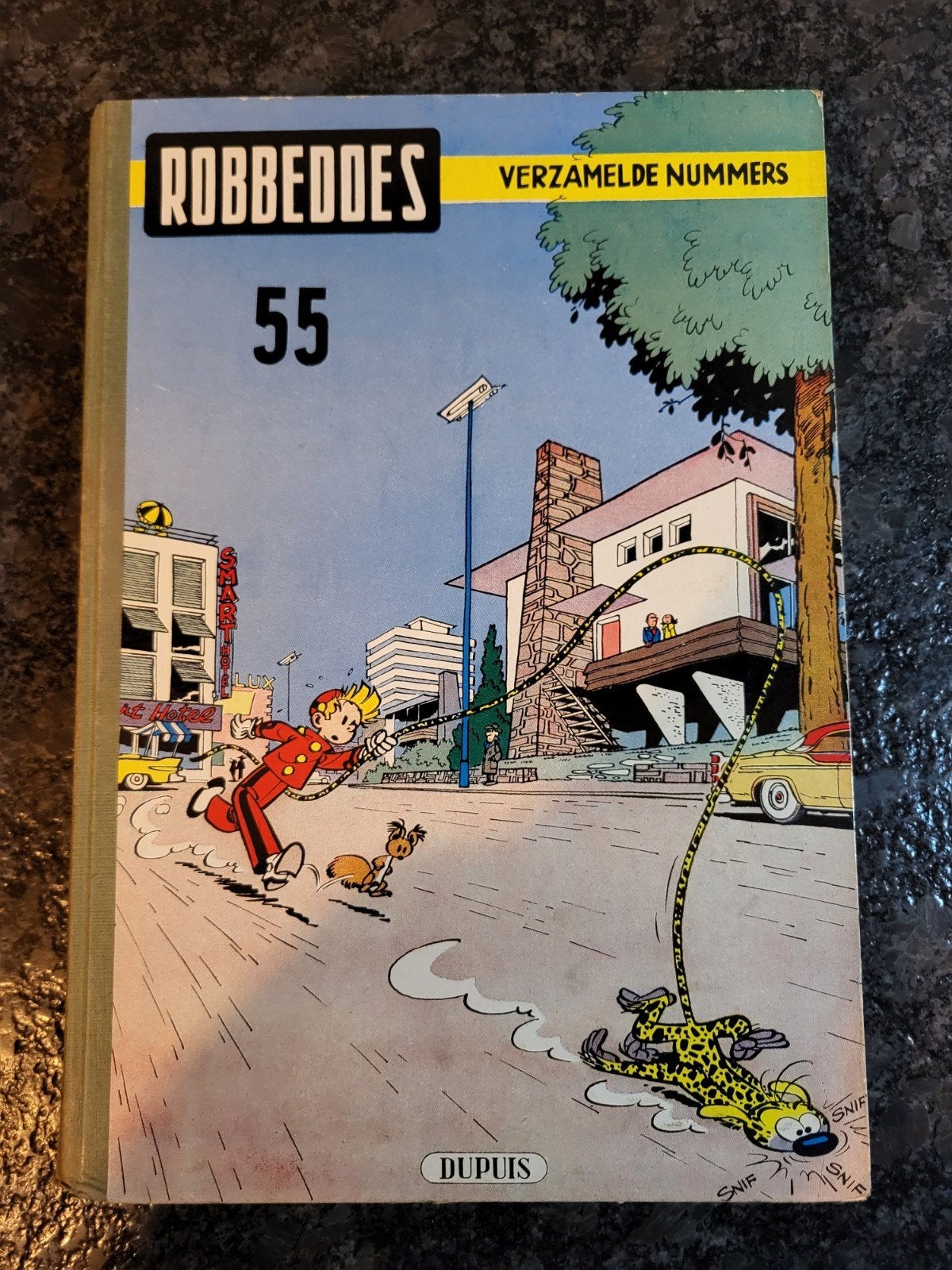 Robbedoes 55 Compleet!! 1956, Eén stripboek, Ophalen of Verzenden, Zo goed als nieuw