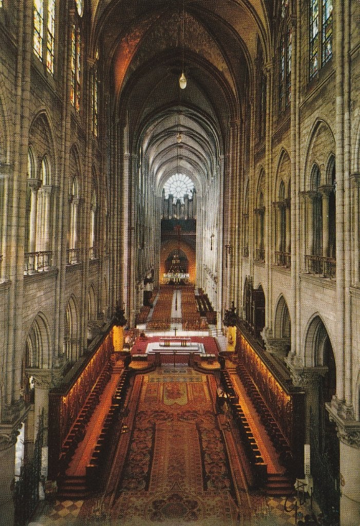 PARIJS - Kathedraal Notre-Dame met Groot Orgel, Verzamelen, Verzenden, Ongelopen, Frankrijk