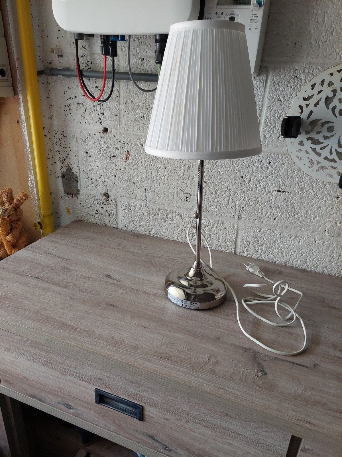 mooie lamp met trekkoordje, Ophalen