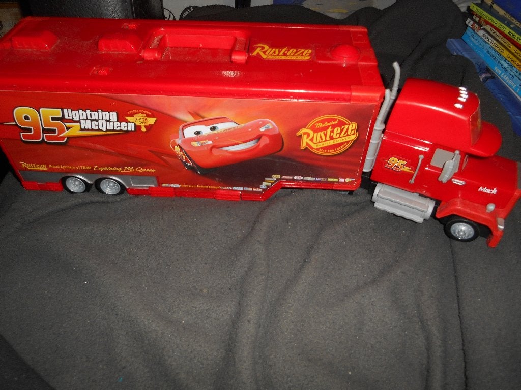CARS Camion Transporteur véhicules +-50cm, Enlèvement ou Envoi