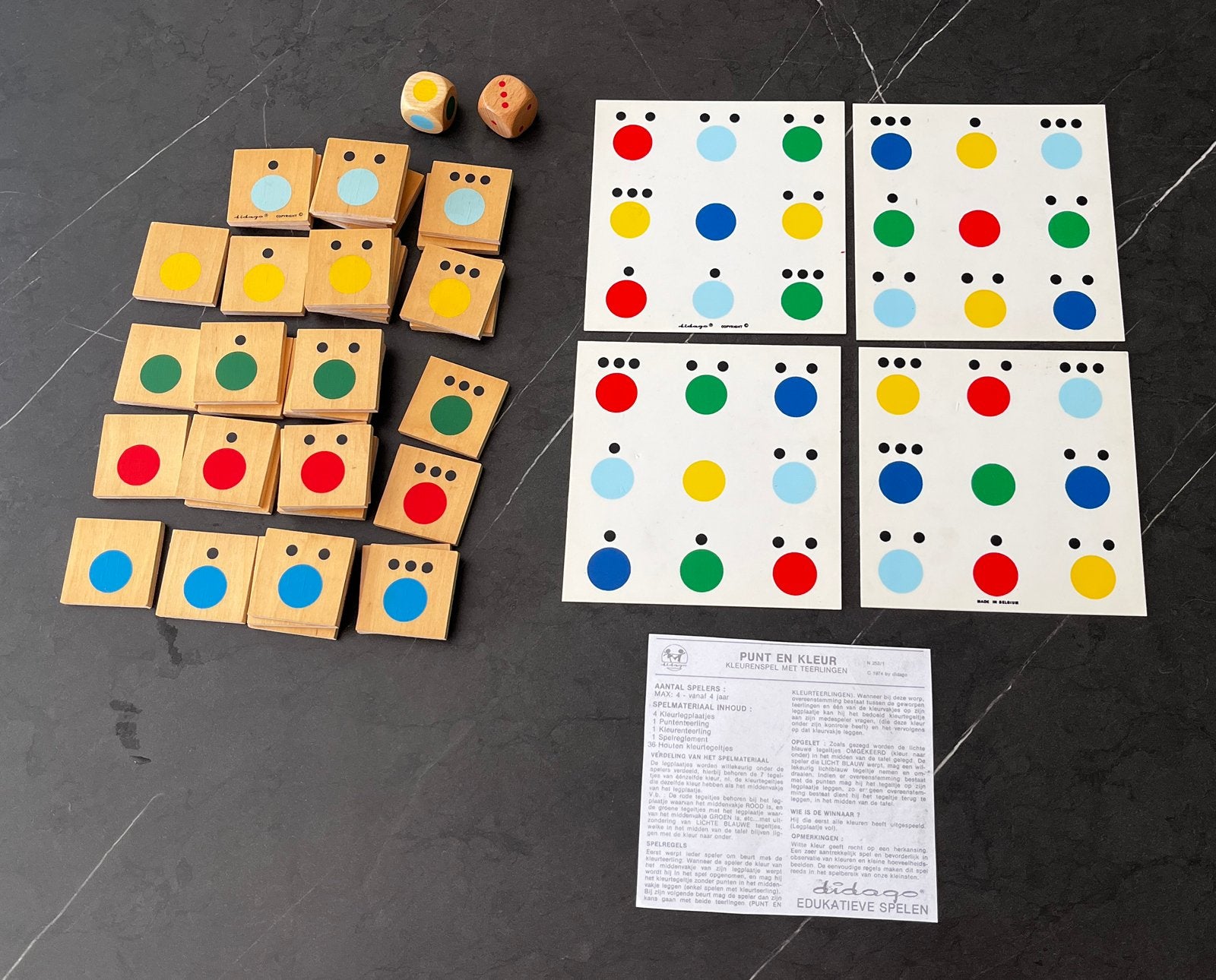 Educatief spel kleur en aantal, Kinderen en Baby's, Speelgoed | Houten speelgoed, Ophalen of Verzenden, Zo goed als nieuw