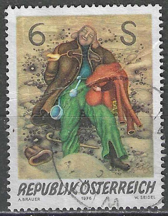 Autriche 1976 - Yvert 1366 - Art moderne (ST), Timbres & Monnaies, Timbres | Europe | Autriche, Envoi, Affranchi