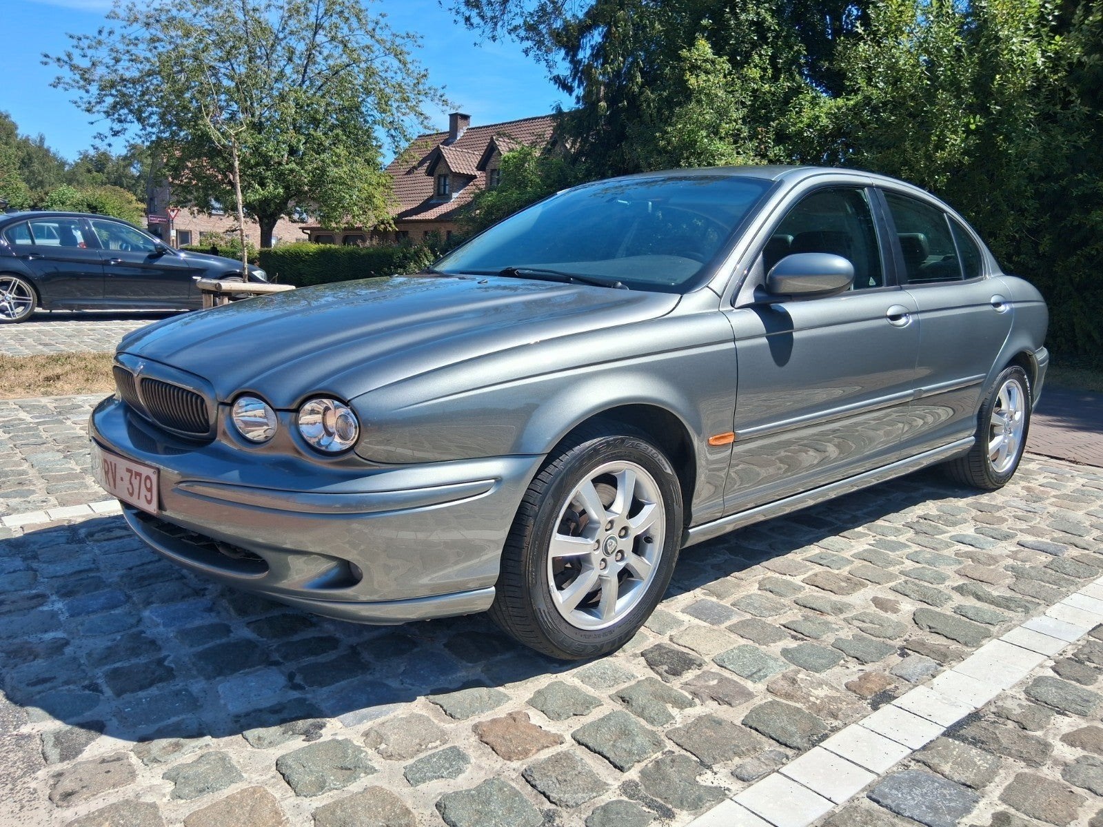 jaguar x-type v6, Auto's, Voorwielaandrijving, 4 deurs, Zwart, Leder