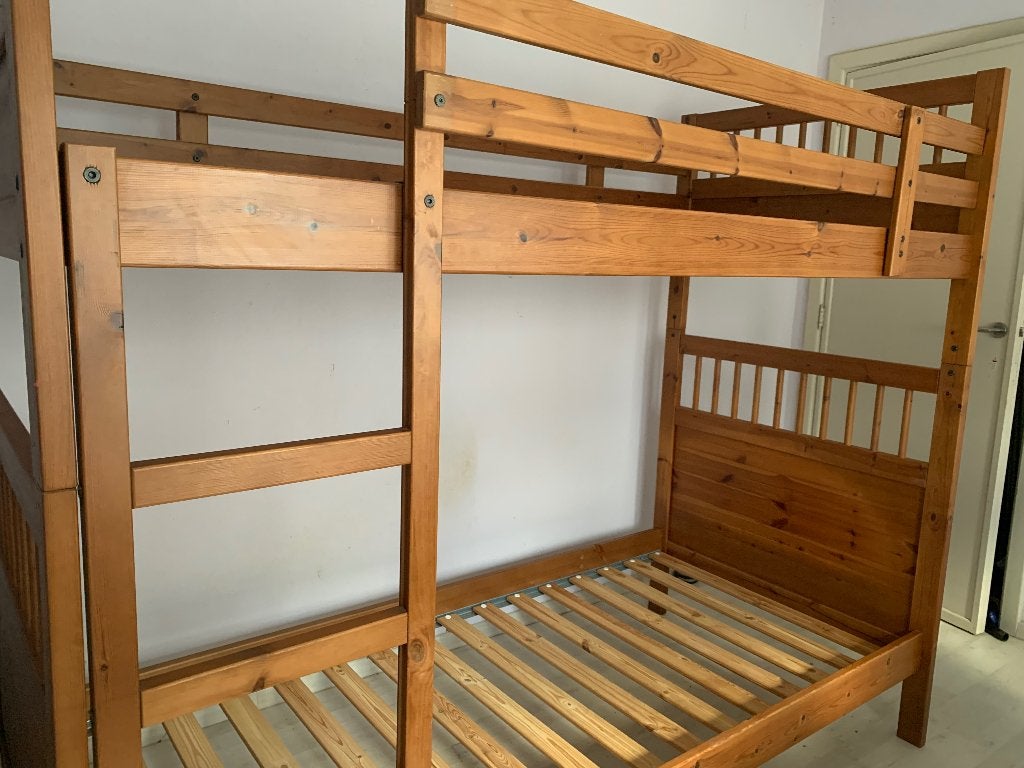 IKEA Bunk beds / stapelbedden, Ophalen, Gebruikt, 90 cm, Tweepersoons
