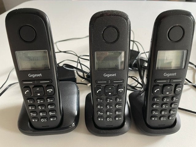 Draadloze telefoon 3 delig, Ophalen, Zo goed als nieuw, 3 handsets