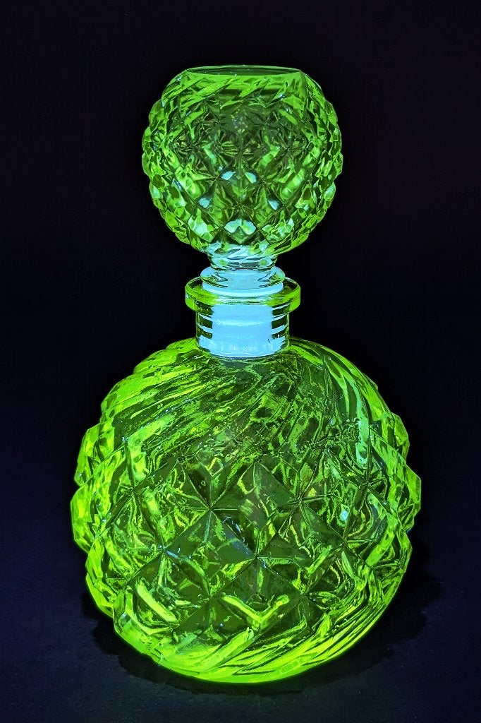Ancien flacon à parfum UV Reactive (1950), Antiquités & Art, Enlèvement ou Envoi