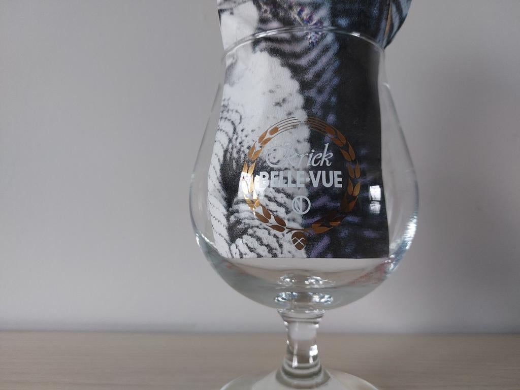 Kriekglas Borgloon Kriek Belle Vue, Enlèvement ou Envoi, Comme neuf, Verre à bière