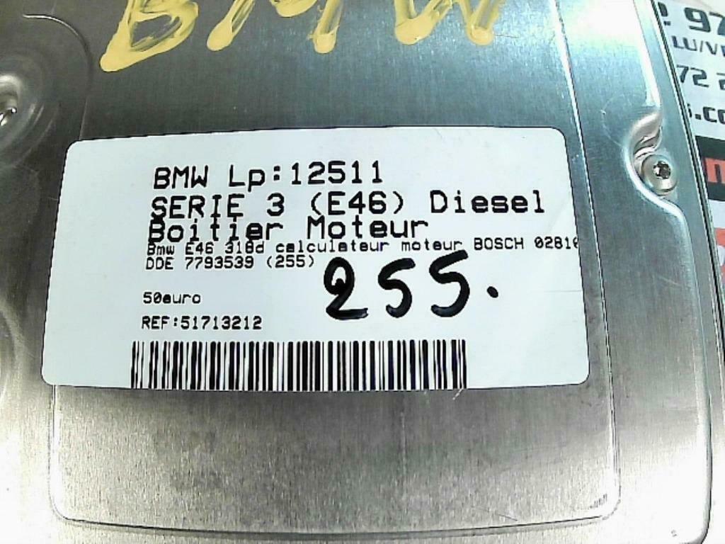 Boitier moteur BMW (E46) 2.0D 85kw DDE 7793539 (255), Enlèvement ou Envoi, Utilisé, BMW
