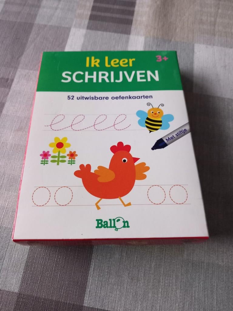 Ik leer schrijven oefenkaarten, Kinderen en Baby's, Ophalen of Verzenden, Zo goed als nieuw