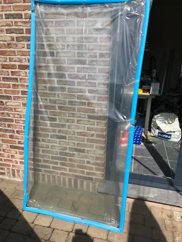 Geslepen glas douchewand, Doe-het-zelf en Bouw, Ophalen