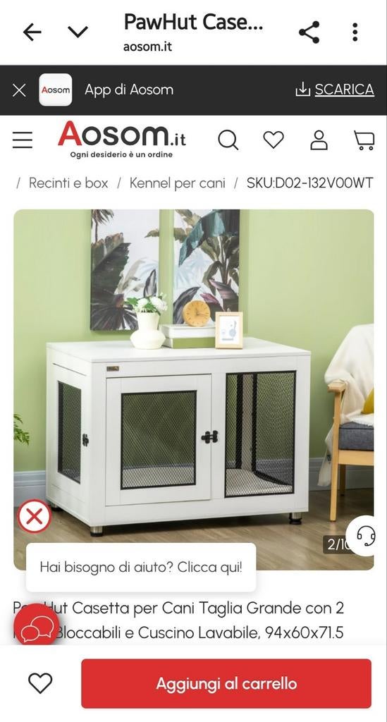 PAWHUT maisonette d'interieur pour chien de grand taille, Animaux & Accessoires, Accessoires pour chats, Utilisé, Enlèvement