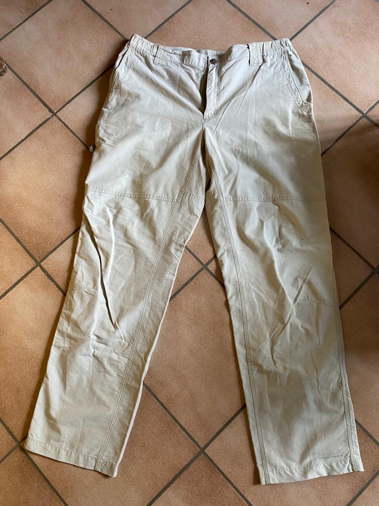 Columbia pantalon rando beige 2XL (L) coton TB état, Columbia, Beige, Autres tailles, Porté