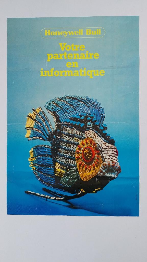Affiche Honeywell Bull, Verzamelen, Overige Verzamelen, Ophalen of Verzenden, Gebruikt